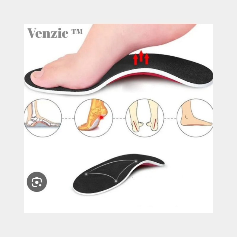 👣 DÜZ TABANLIK DESTEKLİ ORTOPEDİK KONFOR – VENZIC™ Venzic tm