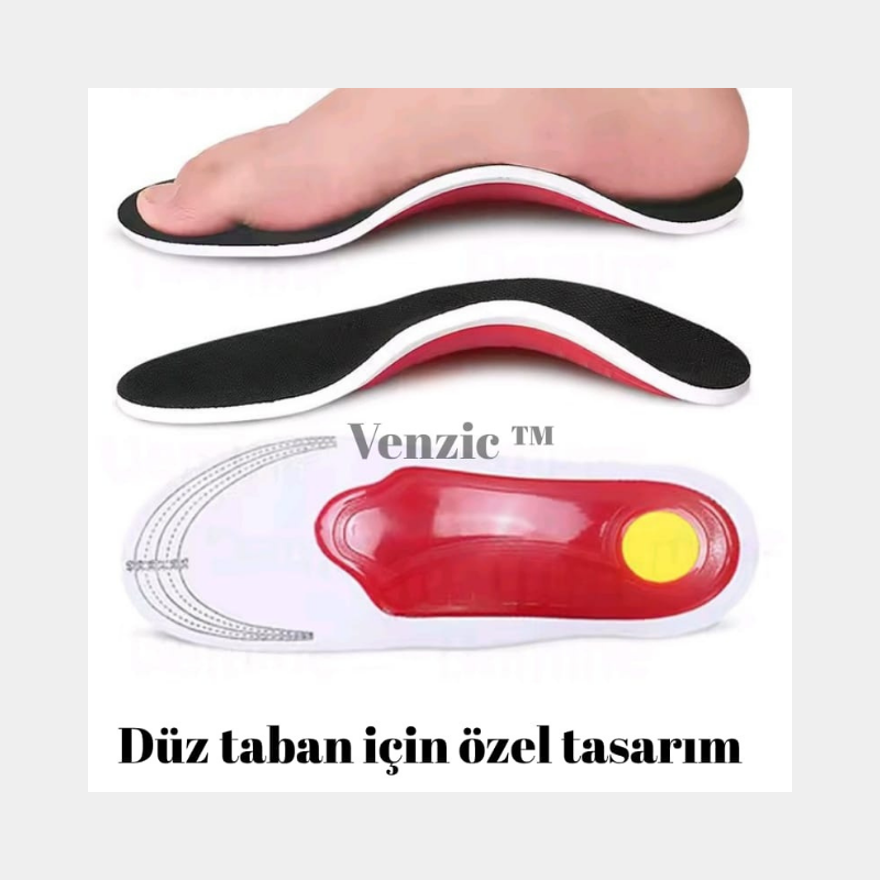 👣 DÜZ TABANLIK DESTEKLİ ORTOPEDİK KONFOR – VENZIC™ Venzic tm