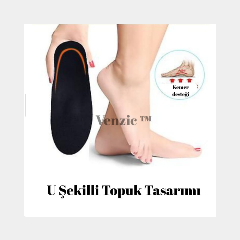 👣 DÜZ TABANLIK DESTEKLİ ORTOPEDİK KONFOR – VENZIC™ Venzic tm