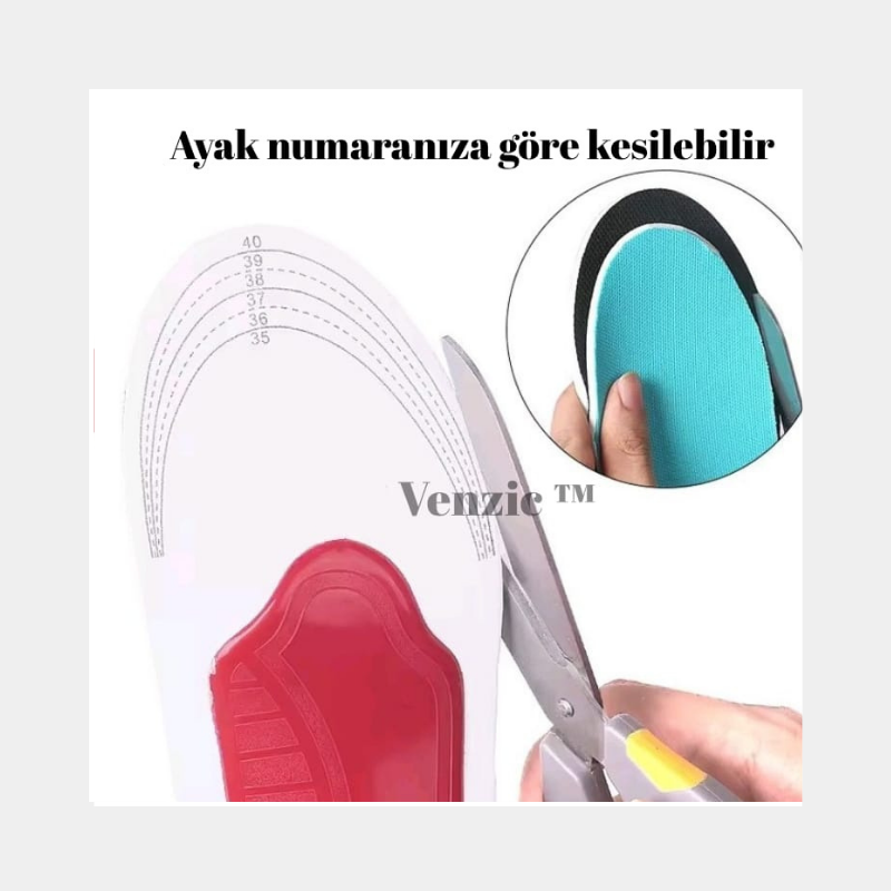 👣 DÜZ TABANLIK DESTEKLİ ORTOPEDİK KONFOR – VENZIC™ Venzic tm
