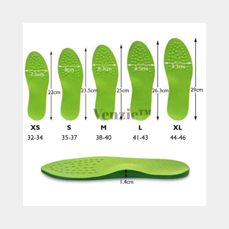 O BACAK DURUŞUNU DÜZENLEYEN ORTOPEDİK TABANLIK Venzic tm